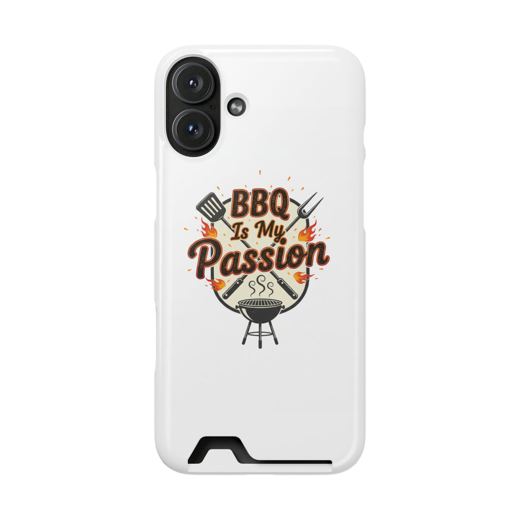 BBQ Is My Passion Phone Case with Card Holder — Grill Lover Wallet Case