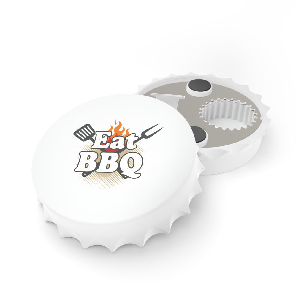 Bottle Opener — Eat BBQ Bottle Cap Opener (Grill Party, BBQ Lover Gift)
