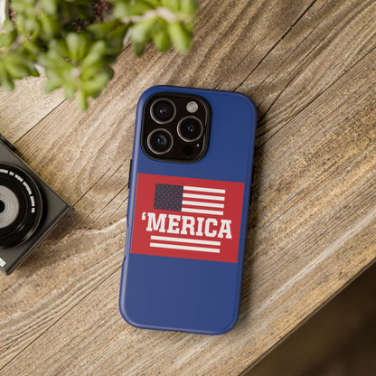 'Merica Flag Phone Case - Patriotic Tough iPhone Case