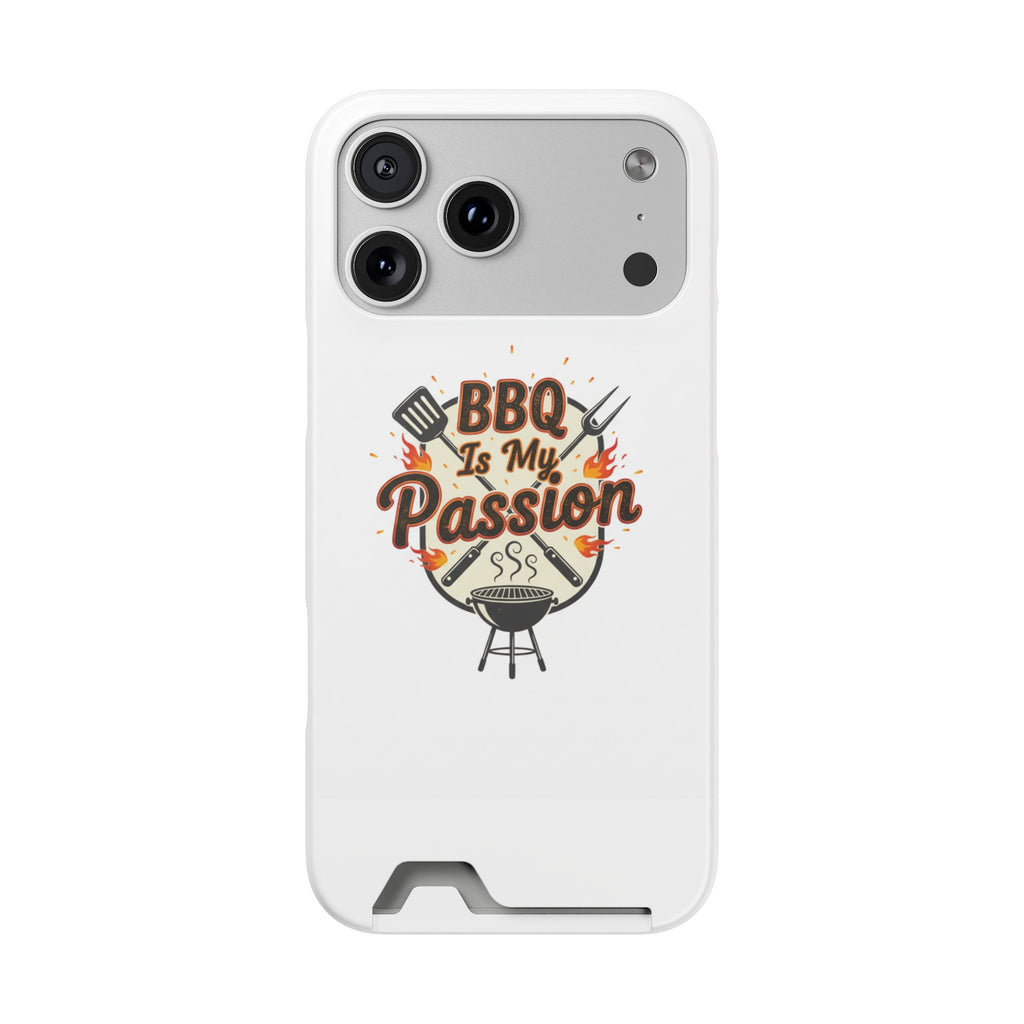 BBQ Is My Passion Phone Case with Card Holder — Grill Lover Wallet Case