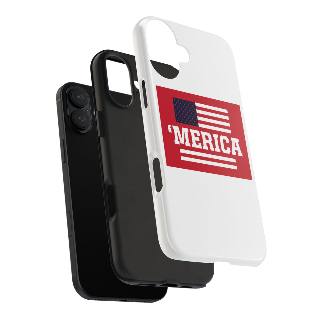‘Merica Tough Phone Case — Patriotic American Flag Protective Phone Cover