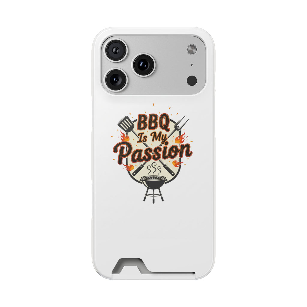 BBQ Is My Passion Phone Case with Card Holder — Grill Lover Wallet Case