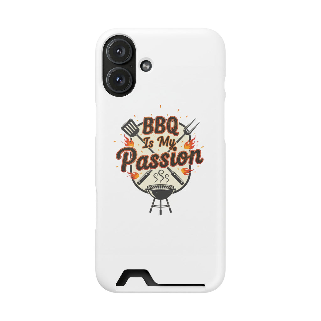 BBQ Is My Passion Phone Case with Card Holder — Grill Lover Wallet Case