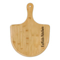 Engraved Bamboo Pizza Peel – Personalized "Fatkids Kitchen" Serving Board