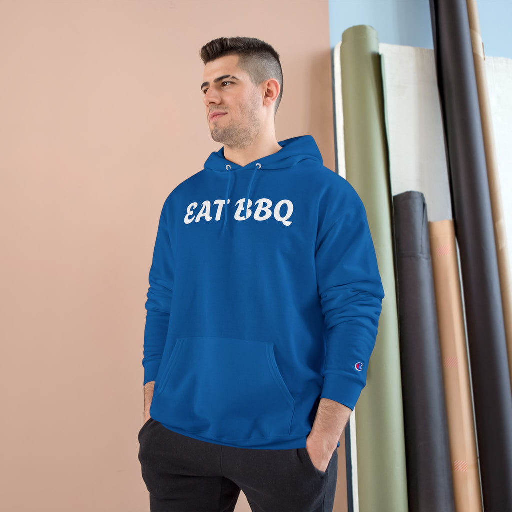 Eat BBQ Hoodie — Casual pullover by Champion