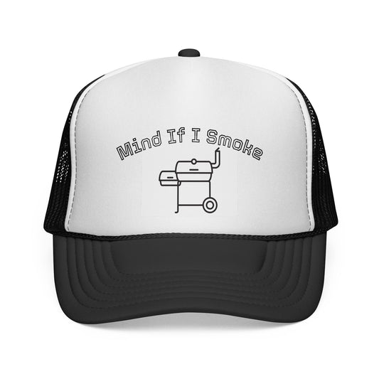 Mind If I Smoke? Trucker Cap – BBQ Grill Graphic Hat