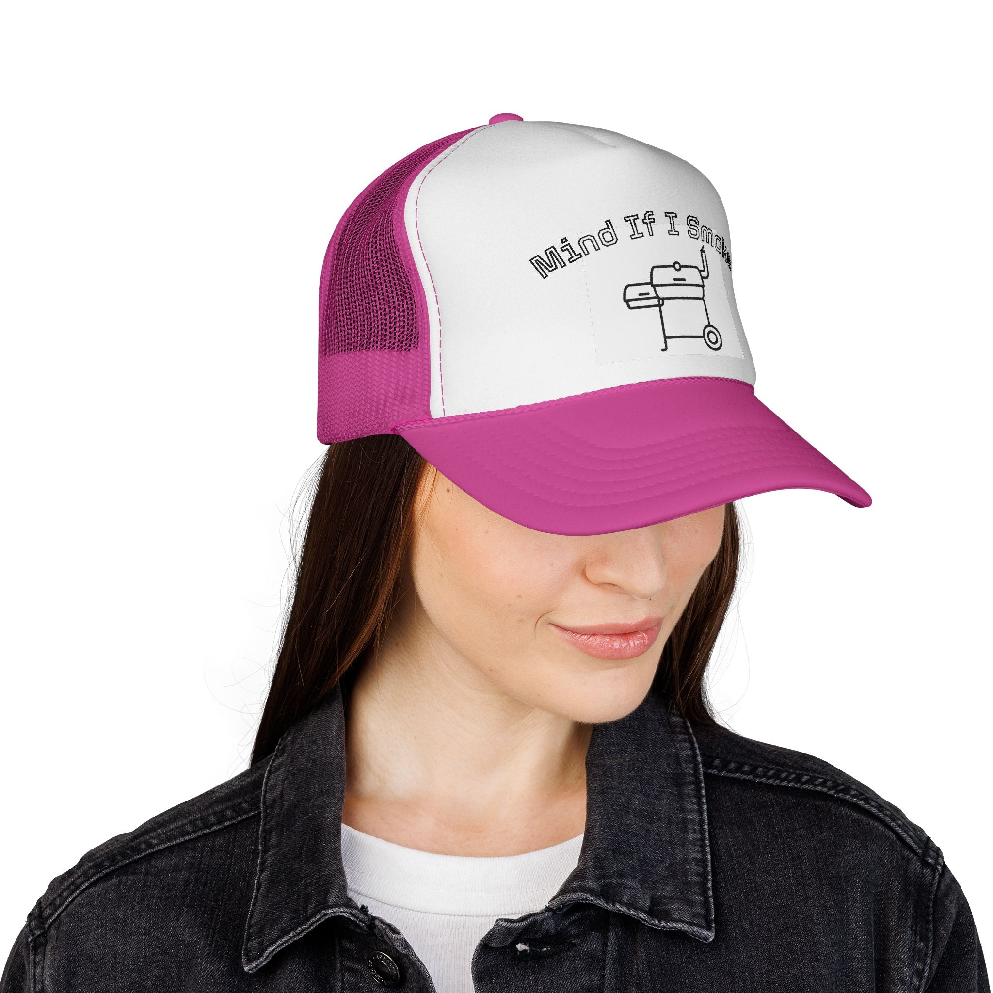 Mind If I Smoke? Trucker Cap – BBQ Grill Graphic Hat