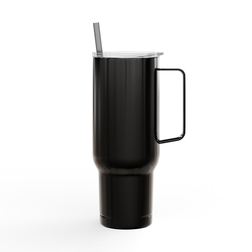 40oz Engraved Tumbler with Lid – BBQ Grill Design, Insulated Travel Cup