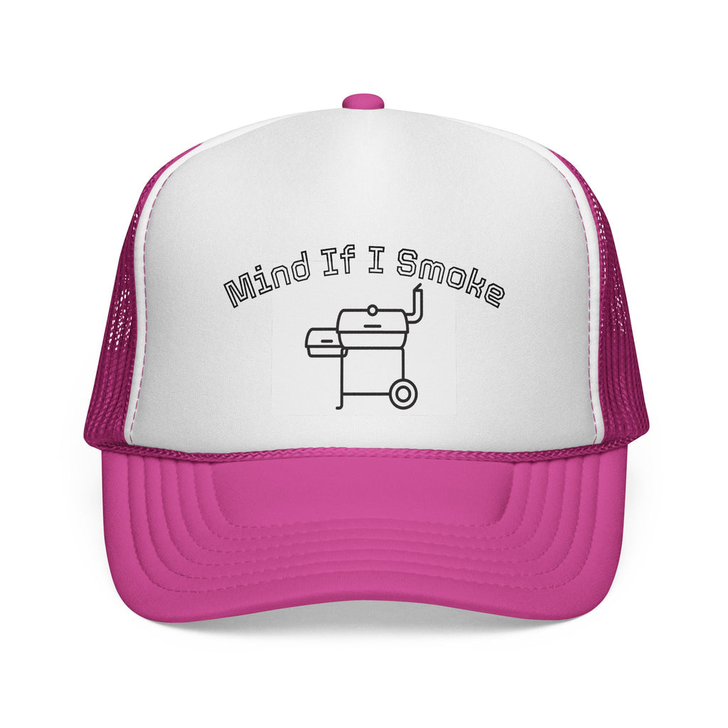 Mind If I Smoke? Trucker Cap – BBQ Grill Graphic Hat