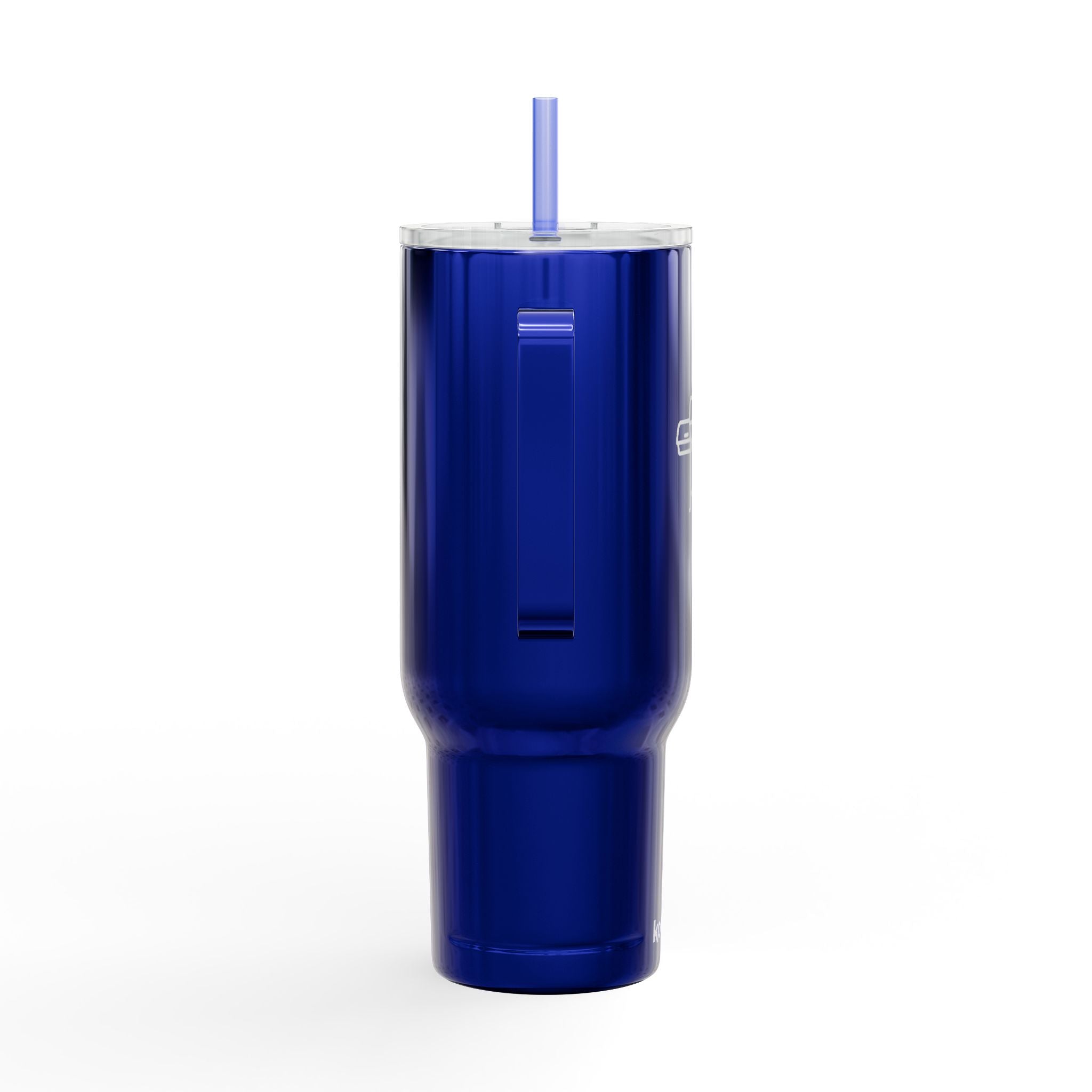 40oz Engraved Tumbler with Lid – BBQ Grill Design, Insulated Travel Cup