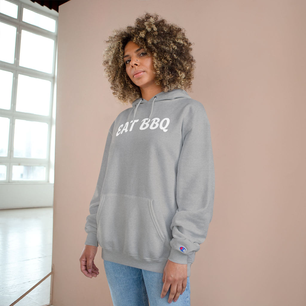 Eat BBQ Hoodie — Casual pullover by Champion