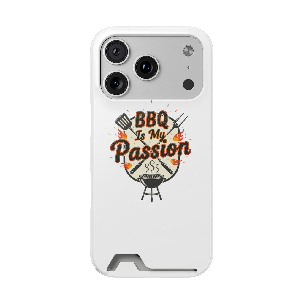 BBQ Is My Passion Phone Case with Card Holder — Grill Lover Wallet Case