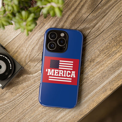 'Merica Flag Phone Case - Patriotic Tough iPhone Case