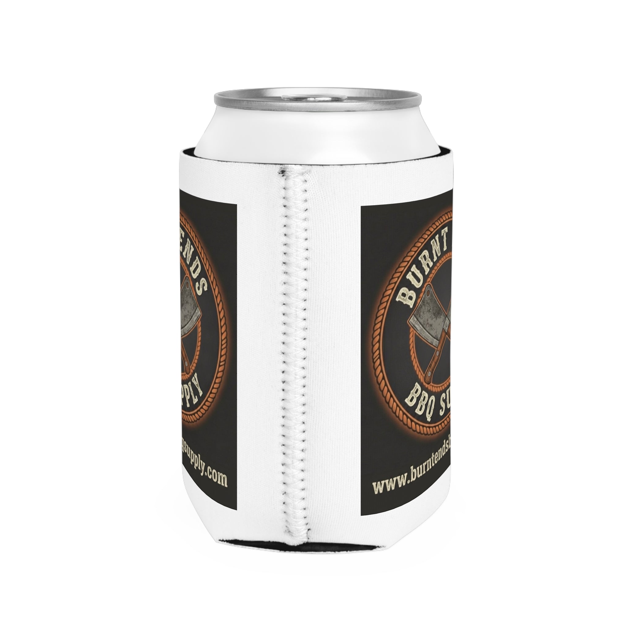 BBQ Can Cooler Sleeve — "Burnt Ends BBQ Supply" Logo Koozie