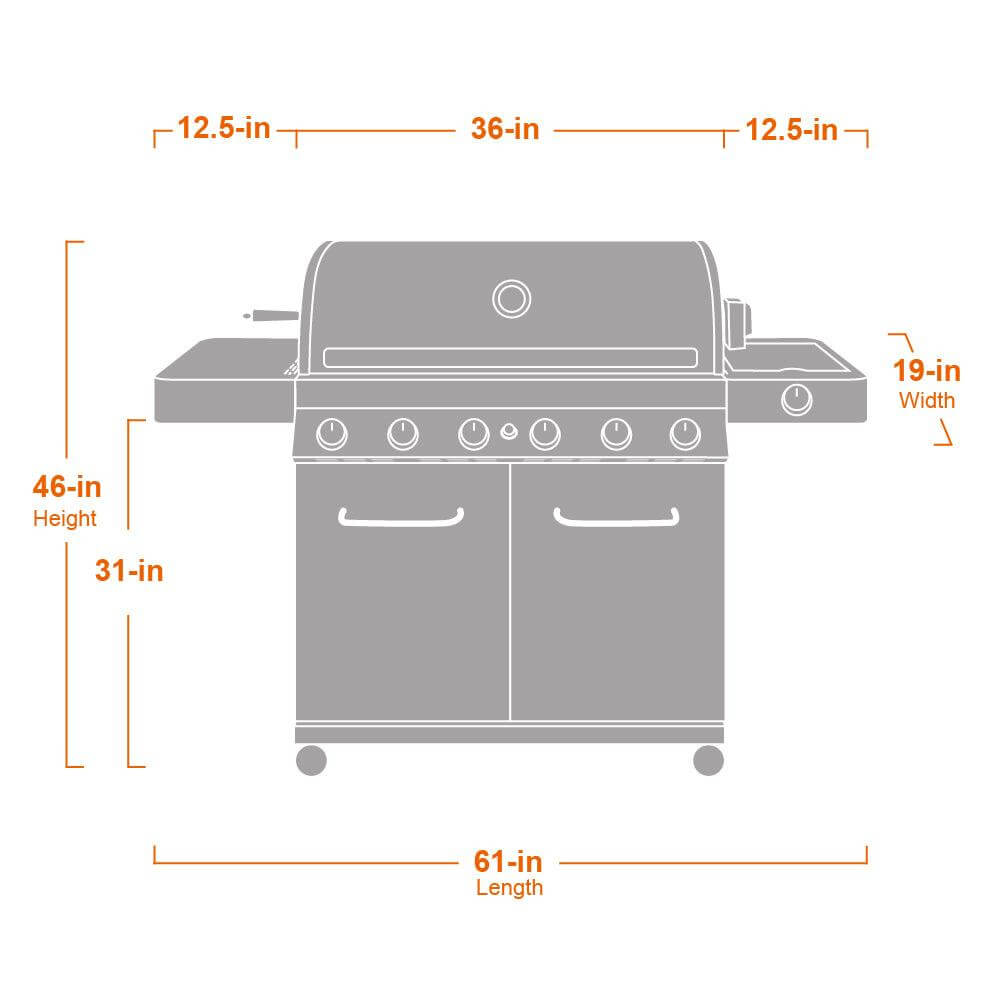 Monument Grills 77352 | Full Stainless Propane Gas Grill