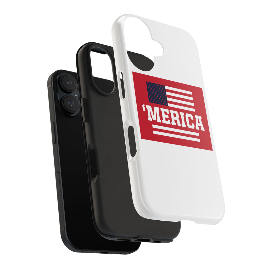 ‘Merica Tough Phone Case — Patriotic American Flag Protective Phone Cover