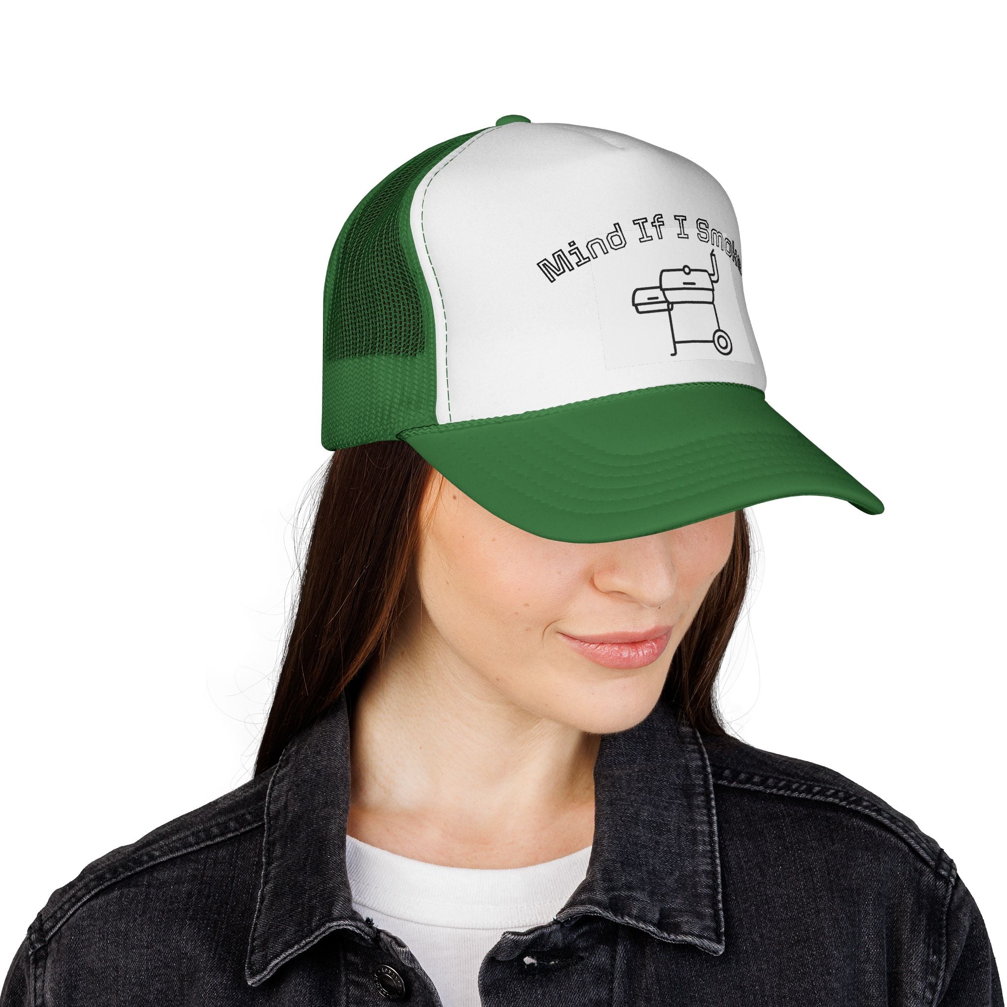 Mind If I Smoke? Trucker Cap – BBQ Grill Graphic Hat