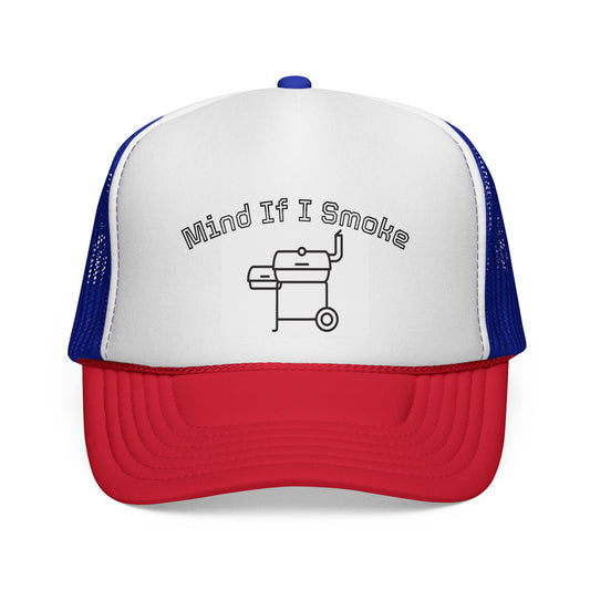 Mind If I Smoke? Trucker Cap – BBQ Grill Graphic Hat