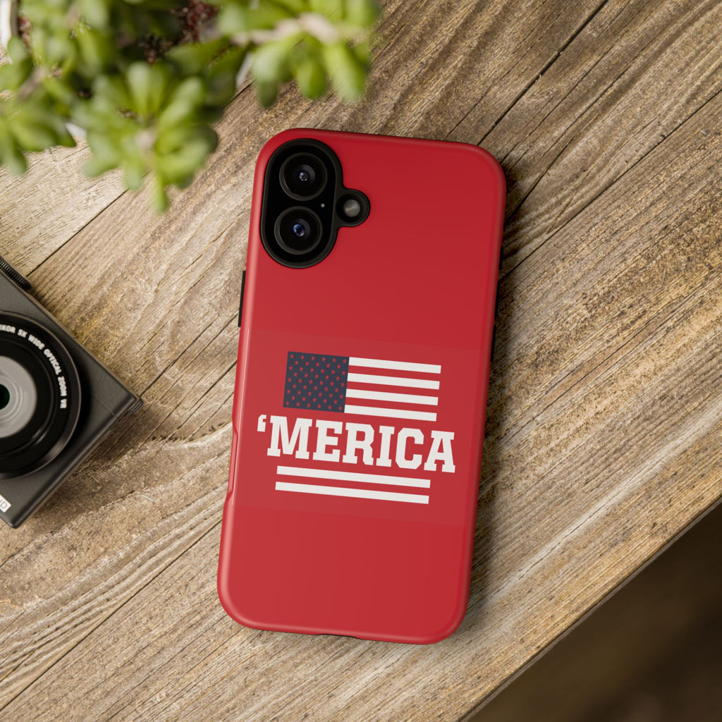 Phone Case - 'MERICA Flag Tough Case (Patriotic American Flag Phone Cover)
