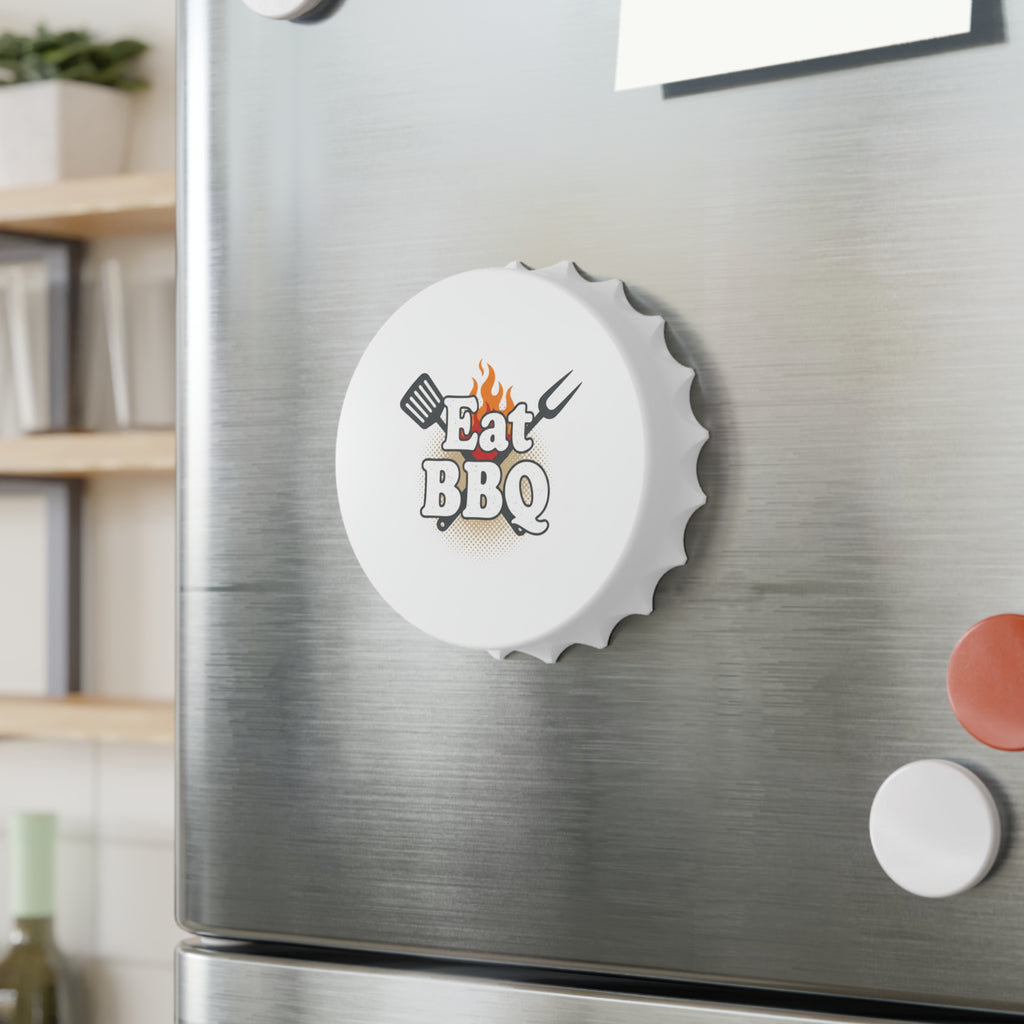Bottle Opener — Eat BBQ Bottle Cap Opener (Grill Party, BBQ Lover Gift)