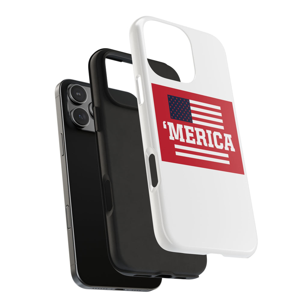 ‘Merica Tough Phone Case — Patriotic American Flag Protective Phone Cover