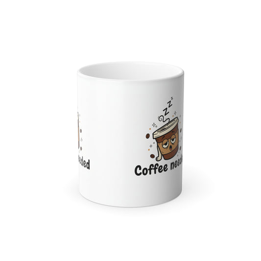 Color Morphing Mug — "Coffee First, Adulting Later" Heat-Change 11oz