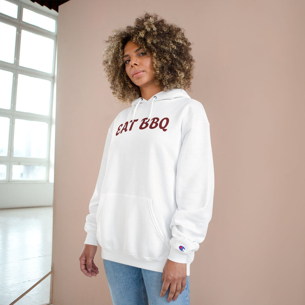 Eat BBQ Hoodie — Casual pullover by Champion