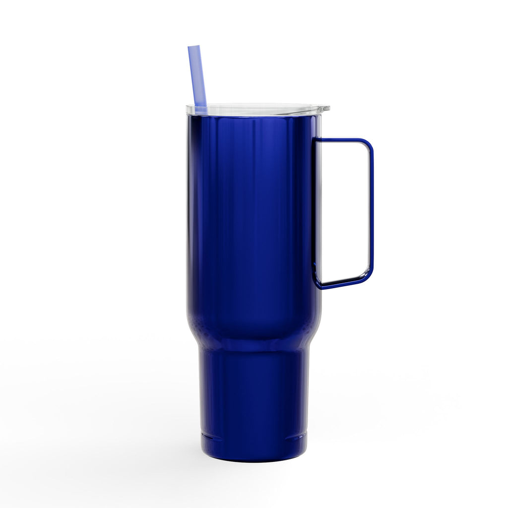 40oz Engraved Tumbler with Lid – BBQ Grill Design, Insulated Travel Cup