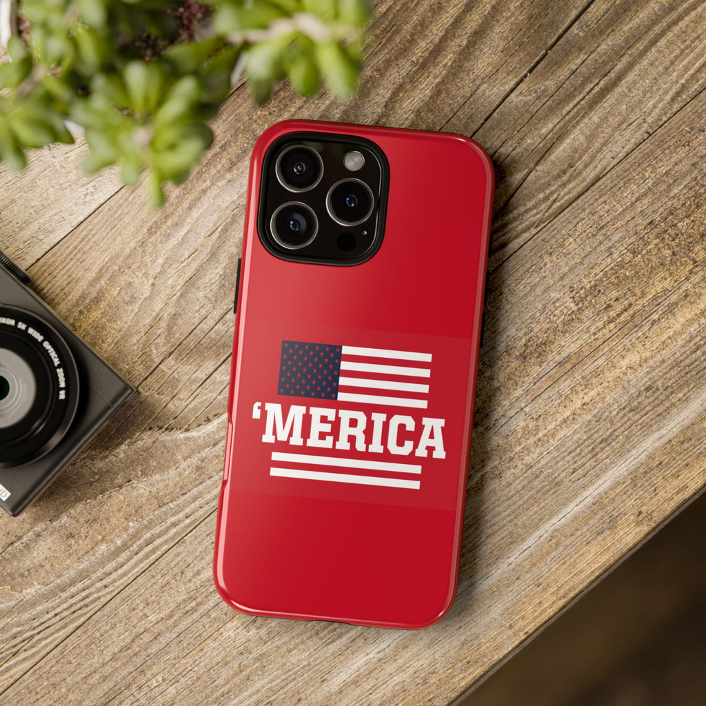 Phone Case - 'MERICA Flag Tough Case (Patriotic American Flag Phone Cover)