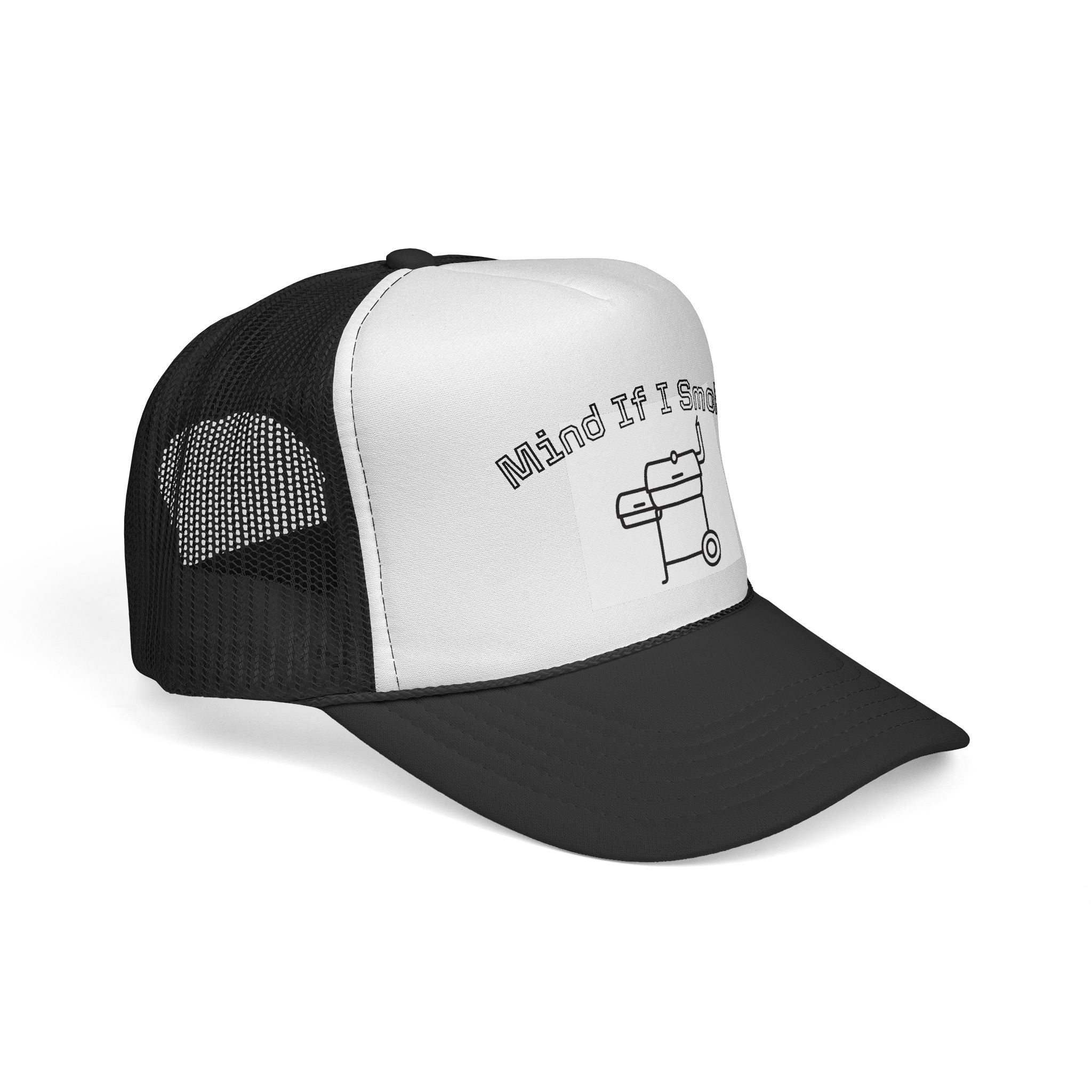 Mind If I Smoke? Trucker Cap – BBQ Grill Graphic Hat