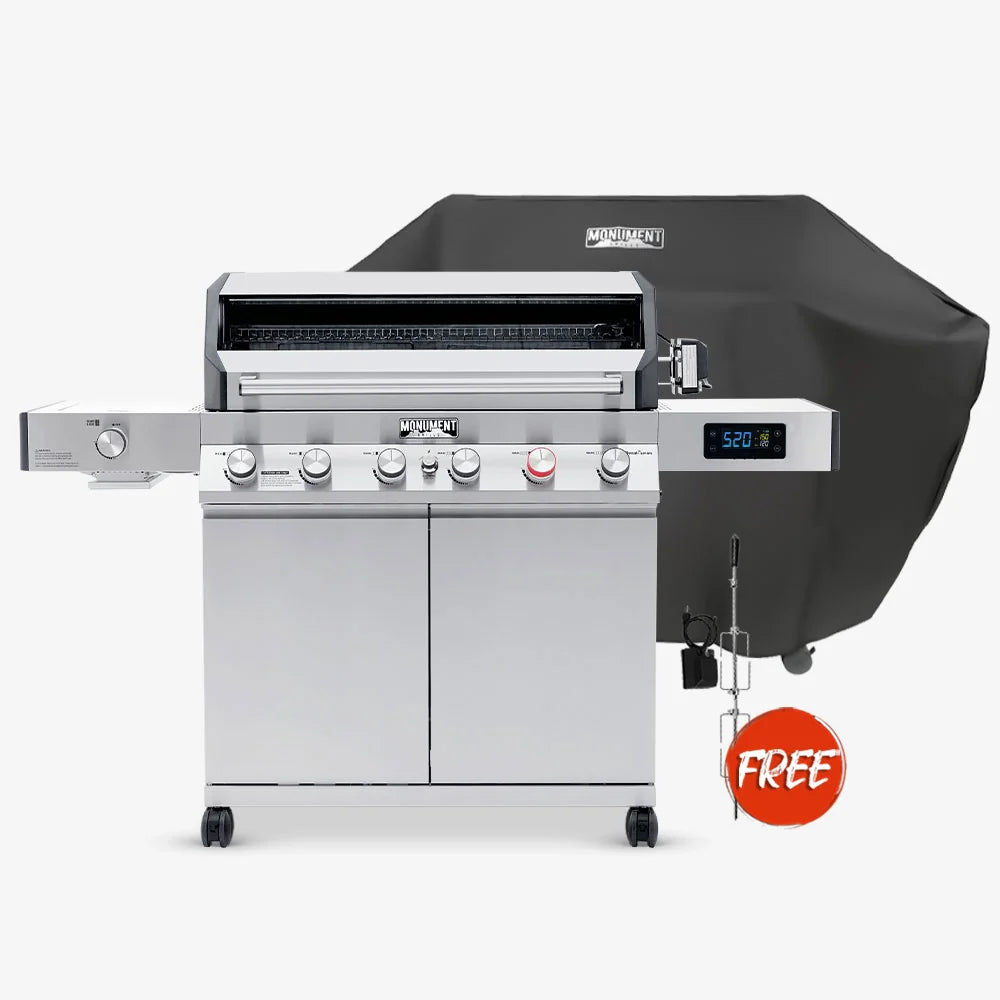Monument Grills Denali 605Pro | Stainless Smart Propane Gas Grill