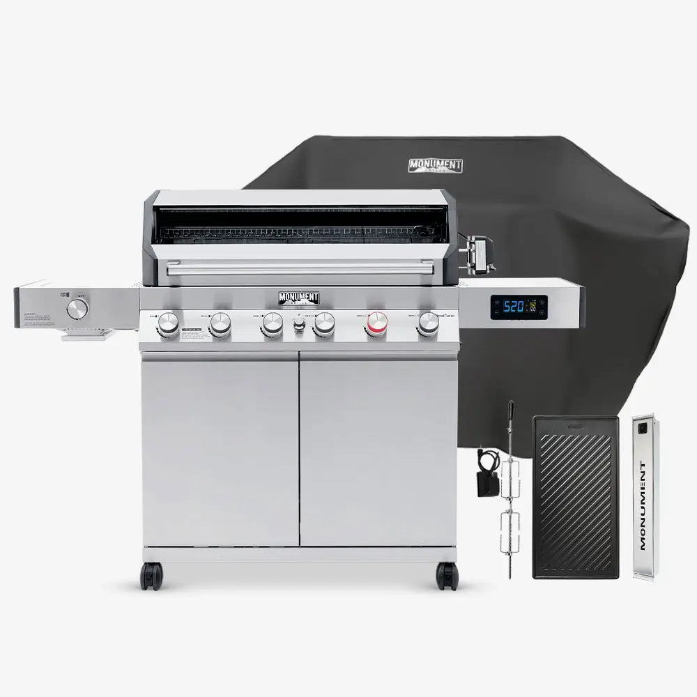Monument Grills Denali 605Pro | Stainless Smart Propane Gas Grill