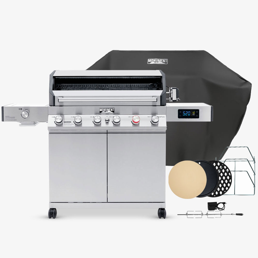 Monument Grills Denali 605Pro | Stainless Smart Propane Gas Grill