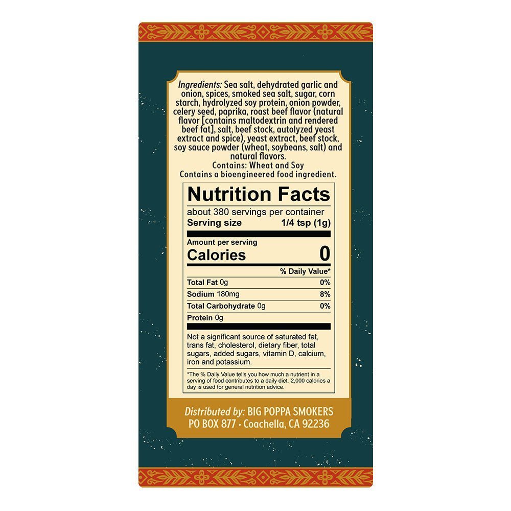 Big Poppa's Competition Brisket & Steak Seasoning - 13.4oz
