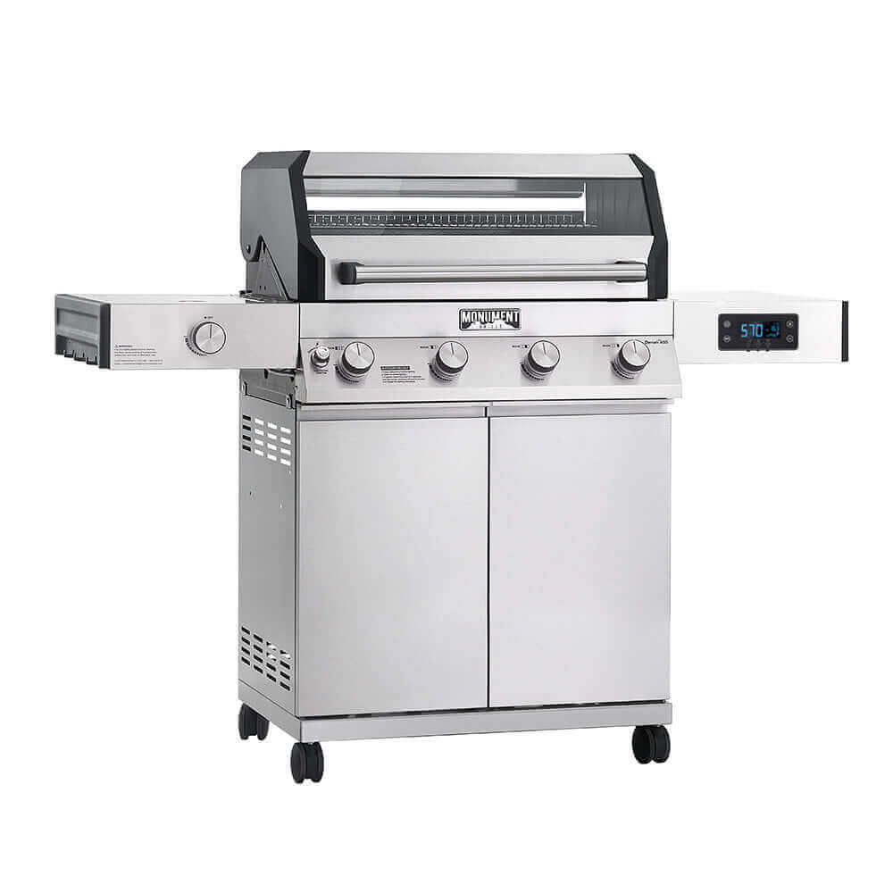 Monument Grills Denali 405 | Stainless Smart Tech Propane Gas Grill