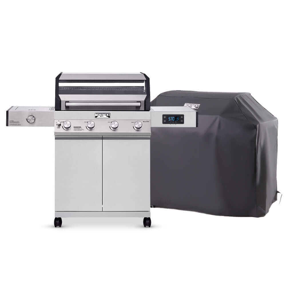 Monument Grills Denali 405 | Stainless Smart Tech Propane Gas Grill
