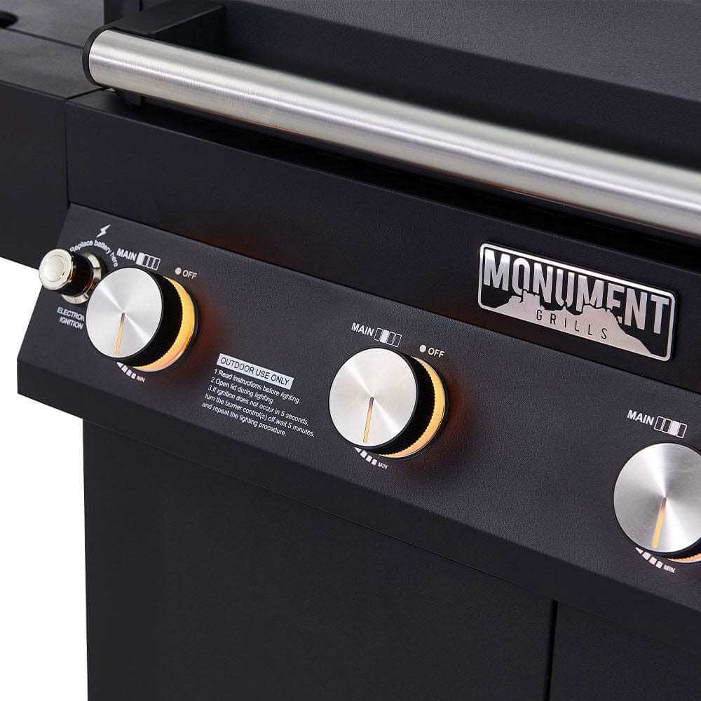 Monument Grills Denali 425 | Black Smart Tech Propane Gas Grill