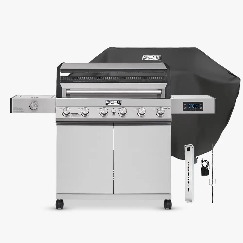 Monument Grills Denali 605 | Stainless Smart Tech Natural/Propane Gas Grill