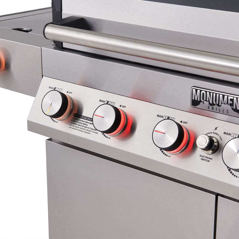 Monument Grills Denali 605 | Stainless Smart Tech Natural/Propane Gas Grill