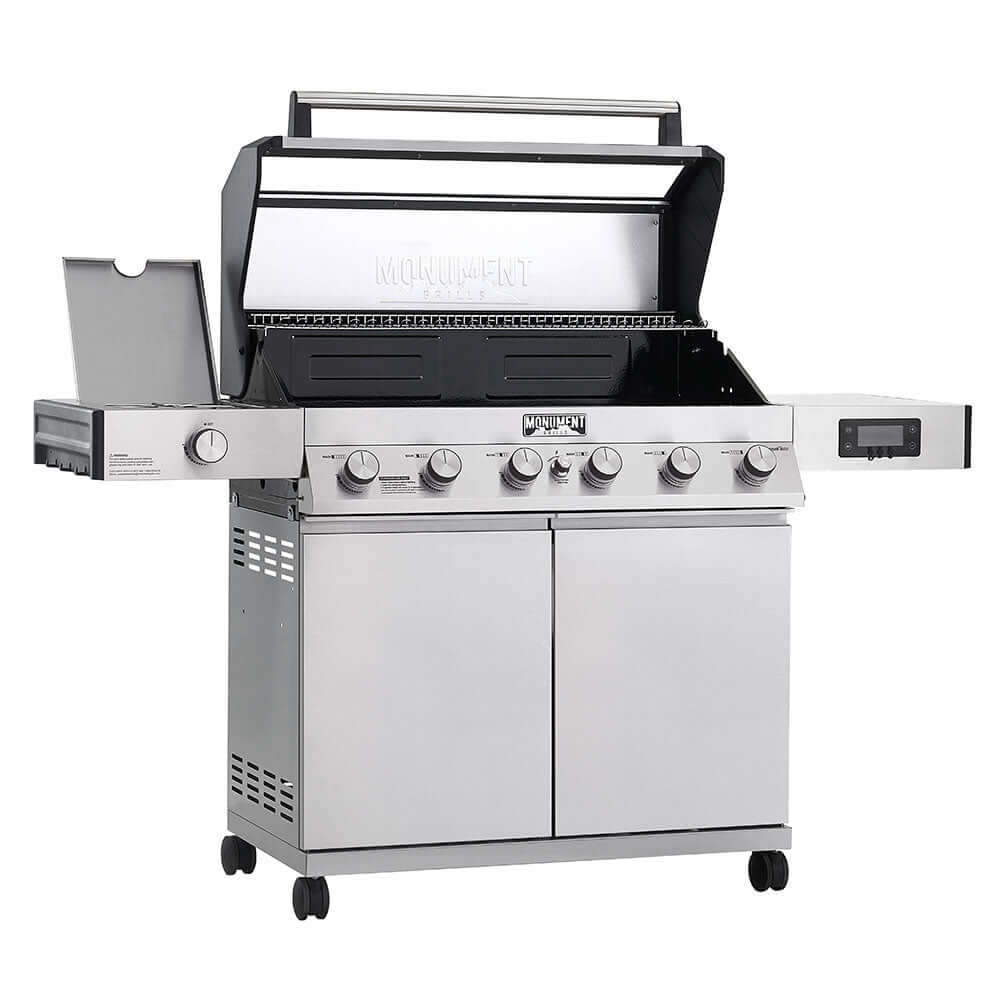 Monument Grills Denali 605 | Stainless Smart Tech Natural/Propane Gas Grill