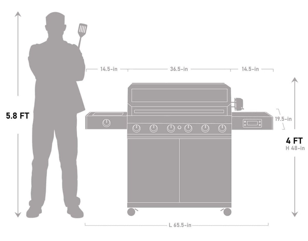 Monument Grills Denali 605Pro | Stainless Smart Propane Gas Grill